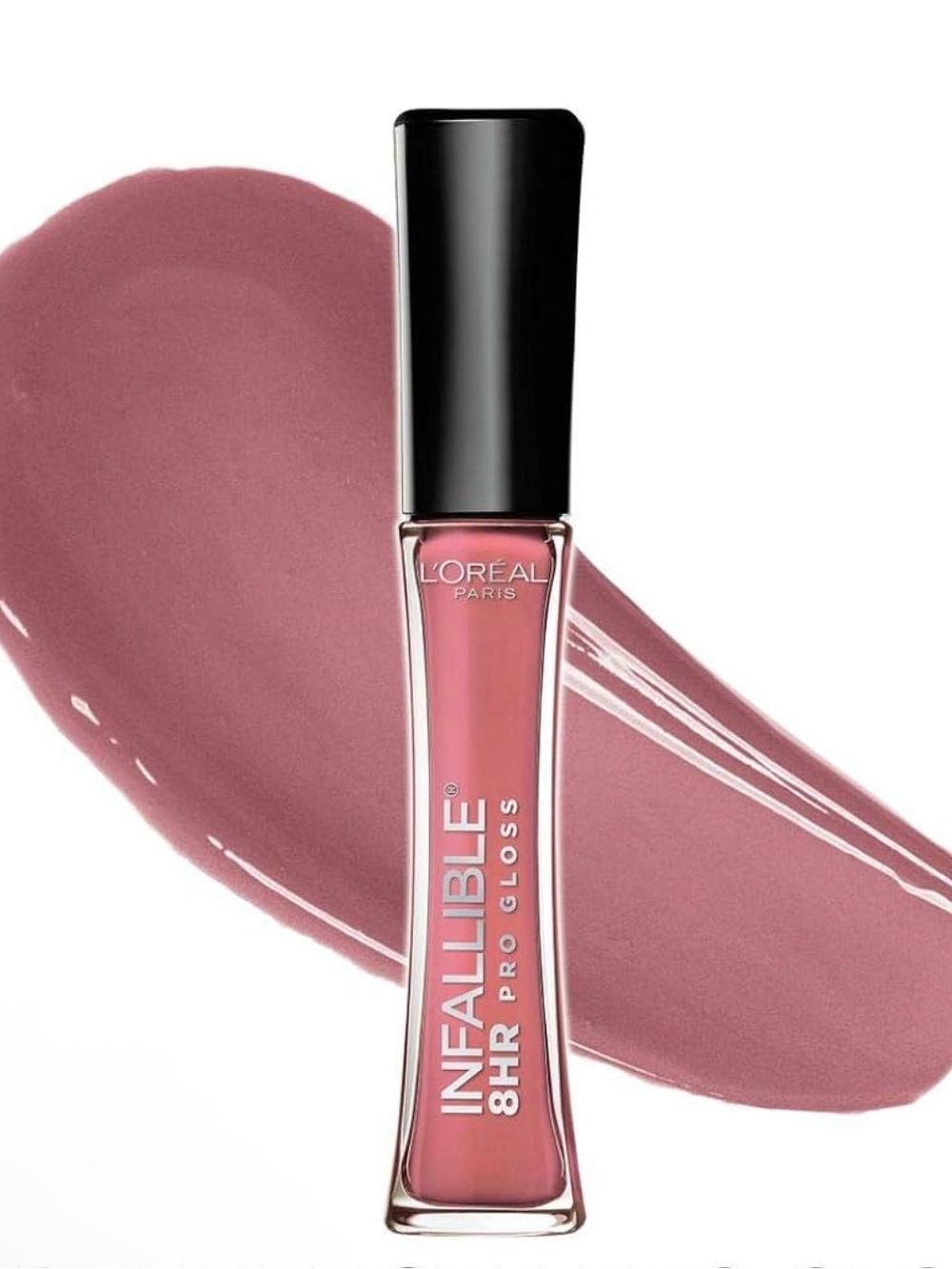 L'Oreal Paris Infallible 8 Hour Hydrating Lip Gloss in a mauve shade
